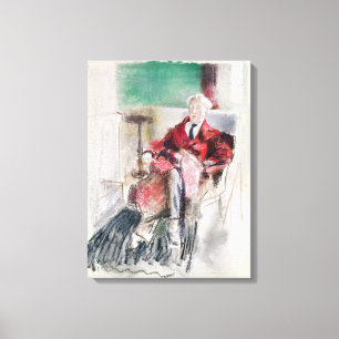 Portrait von George Moore, c.1920 Leinwanddruck