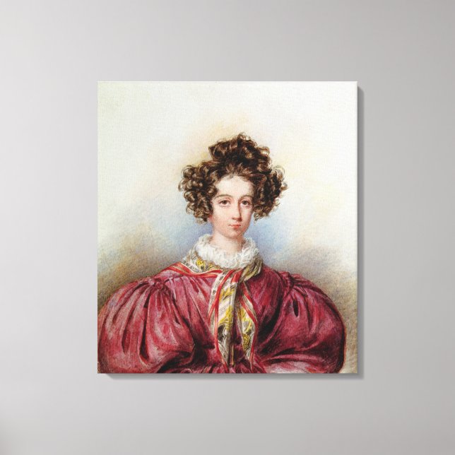 Portrait von George Sand 1830 Leinwanddruck (Vorderseite)