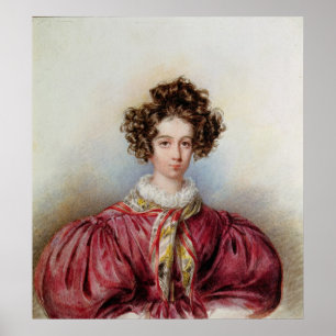 Portrait von George Sand 1830 Poster
