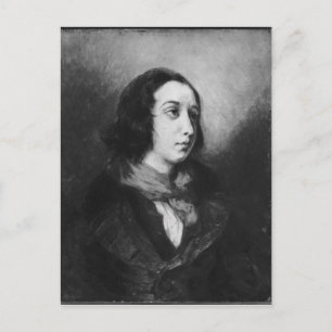 Portrait von George Sand, 1838 Postkarte
