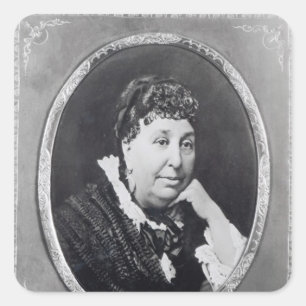 Portrait von George Sand Quadratischer Aufkleber