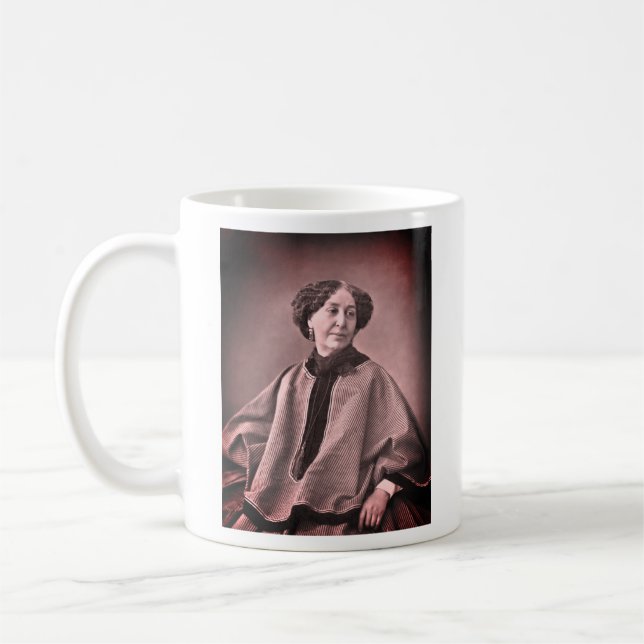 Portrait von George Sand von Nadar Kaffeetasse (Links)