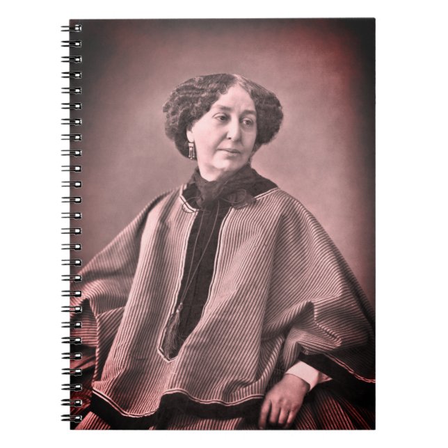 Portrait von George Sand von Nadar Notizblock (Vorderseite)