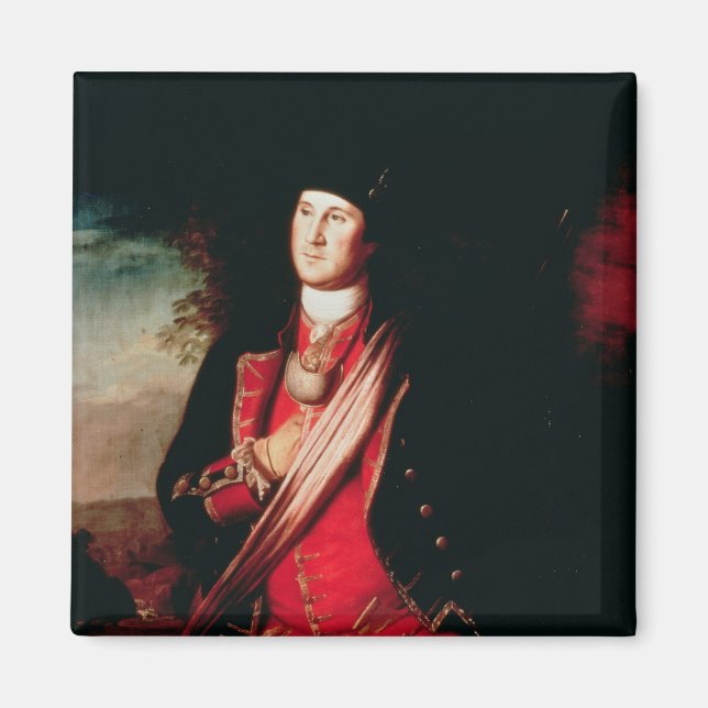 Portrait von George Washington 1772 Magnet (Vorne)