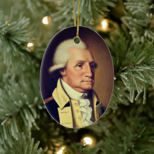 Portrait von George Washington (1790) Keramik Ornament