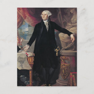 Portrait von George Washington, 1796 Postkarte