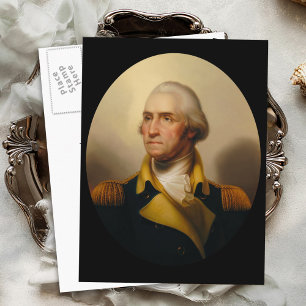 Portrait von George Washington Postkarte