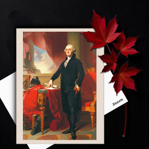 Portrait von George Washington, Thomas Sully Postkarte