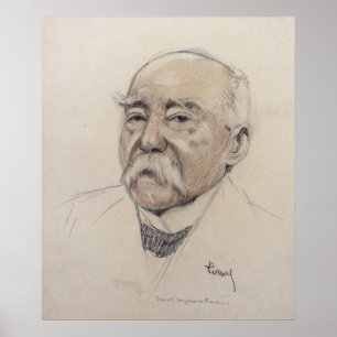 Portrait von Georges Clemenceau Poster