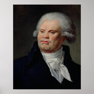 Portrait von Georges Danton Poster
