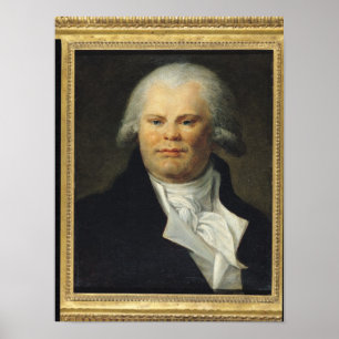 Portrait von Georges Danton Poster