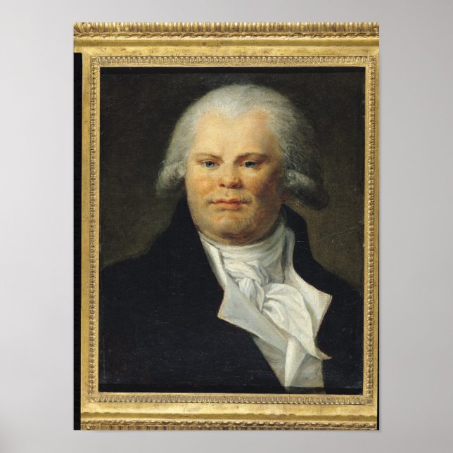 Portrait von Georges Danton Poster (Vorne)
