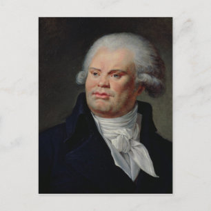 Portrait von Georges Danton Postkarte