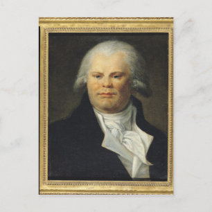 Portrait von Georges Danton Postkarte