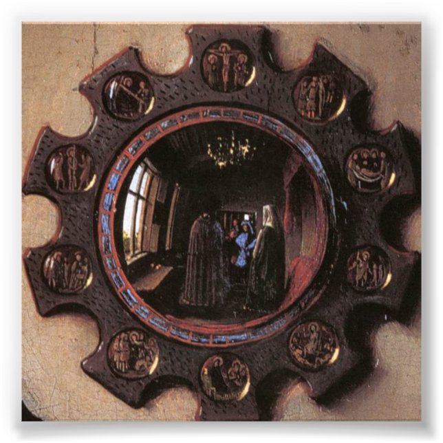 Portrait von Giovanni Arnolfini und Ehefrau (im De Fotodruck (Vorne)