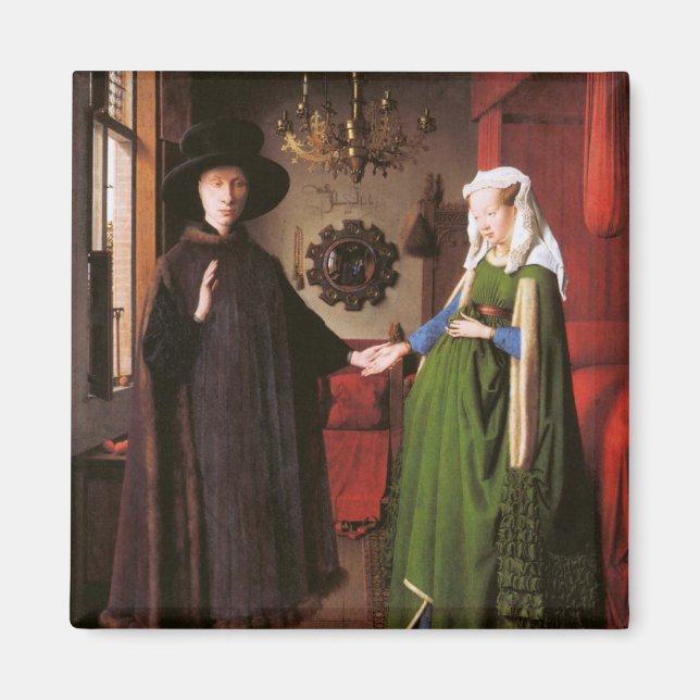 Portrait von Giovanni Arnolfini und seiner Ehefrau Magnet (Vorne)