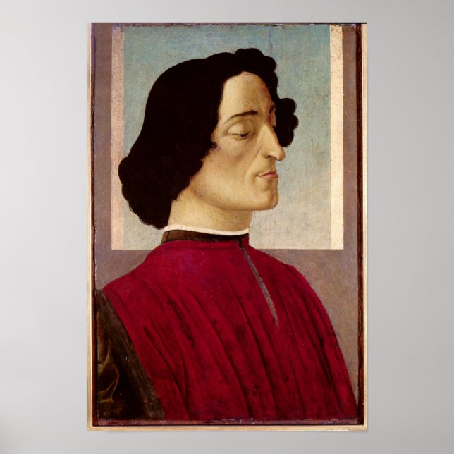 Portrait von Giuliano de' Medici c.1480 Poster (Vorne)