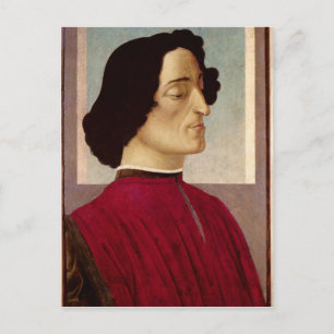 Portrait von Giuliano de' Medici c.1480 Postkarte