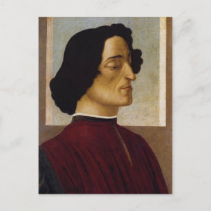 Portrait von Giuliano de' Medici Postkarte