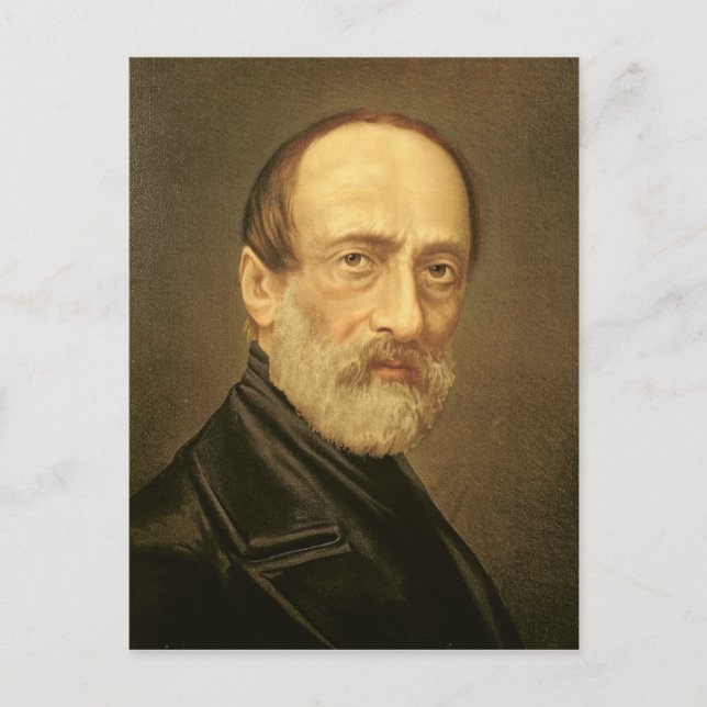 Portrait von Giuseppe Mazzini Postkarte (Vorderseite)