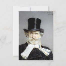 Portrait von Giuseppe Verdi, italienischer Opernko Karte