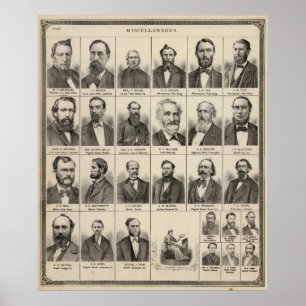 Portrait von Greenleaf, Minnesota Poster