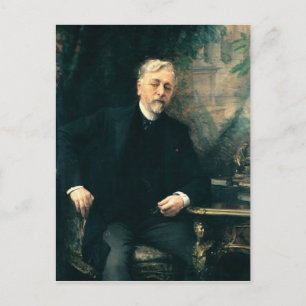 Portrait von Gustave Eiffel 1905 Postkarte