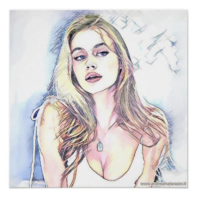 Portrait von Hailey Poster (Vorderseite)