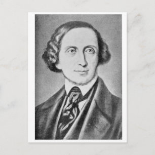 Portrait von Hans Christlich Andersen 2 Postkarte