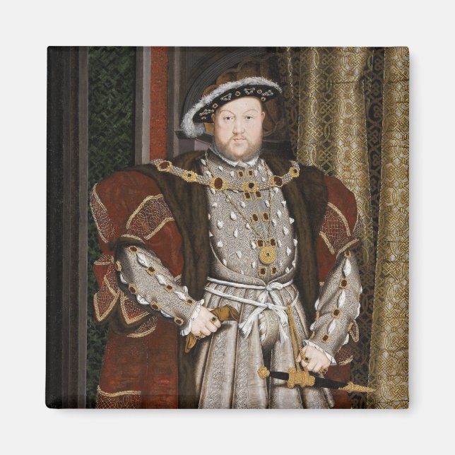 Portrait von Heinrich VIII (Hans Holbein der Jünge Magnet (Vorne)