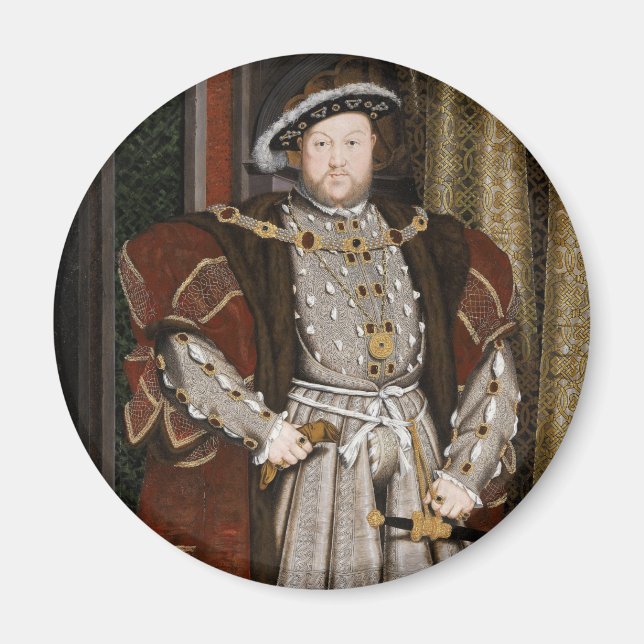 Portrait von Heinrich VIII (Hans Holbein der Jünge Magnet (Vorne)