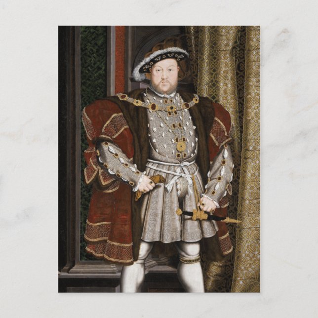 Portrait von Heinrich VIII (Hans Holbein der Jünge Postkarte (Vorderseite)