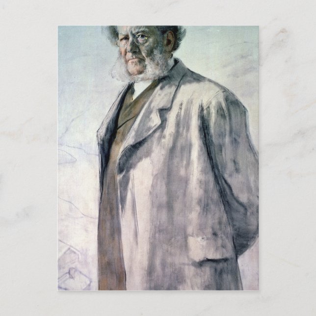 Portrait von Henrik Ibsen, 1895 Postkarte (Vorderseite)