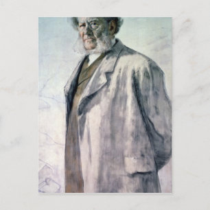 Portrait von Henrik Ibsen, 1895 Postkarte