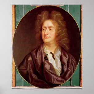 Portrait von Henry Purcell, 1695 Poster