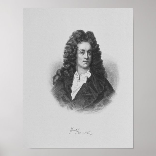 Portrait von Henry Purcell Poster (Vorne)