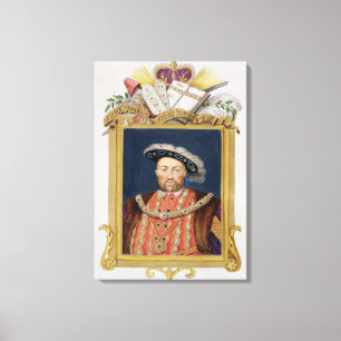 Portrait von Henry VIII (1491-1547) als Verteidige Leinwanddruck