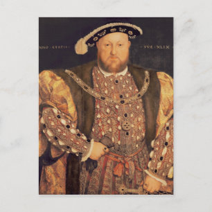 Portrait von Henry VIII im Alter von 49, 1540 Postkarte