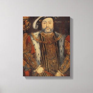 Portrait von Henry VIII Leinwanddruck