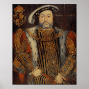 Portrait von Henry VIII Poster