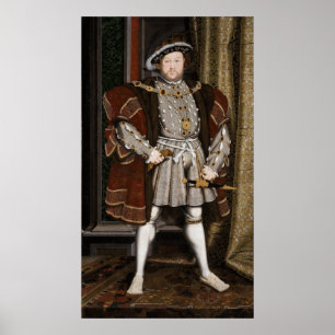 Portrait von Henry VIII Poster