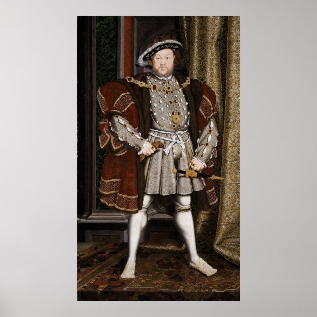 Portrait von Henry VIII Poster (Vorne)