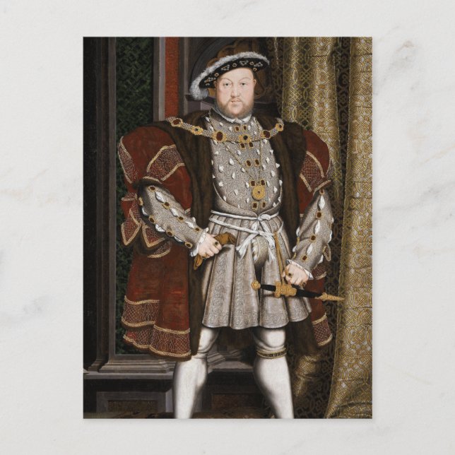 Portrait von Henry VIII Postkarte (Vorderseite)