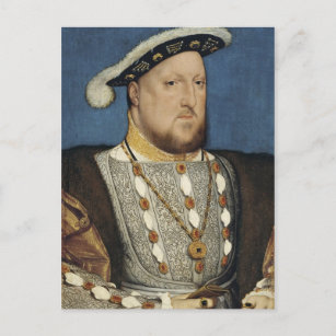 Portrait von Henry VIII von England durch Hans Hol Postkarte