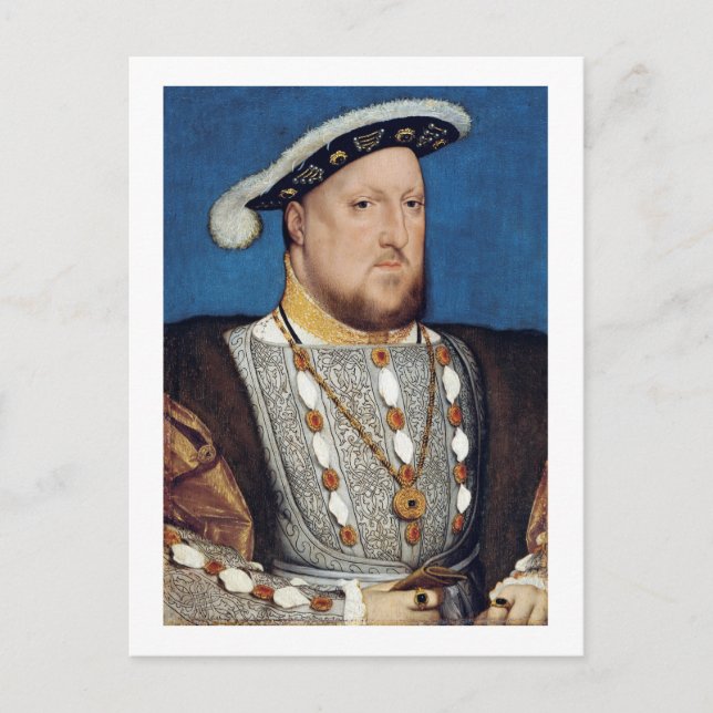 Portrait von Henry VIII von England, Holbein Postkarte (Vorderseite)