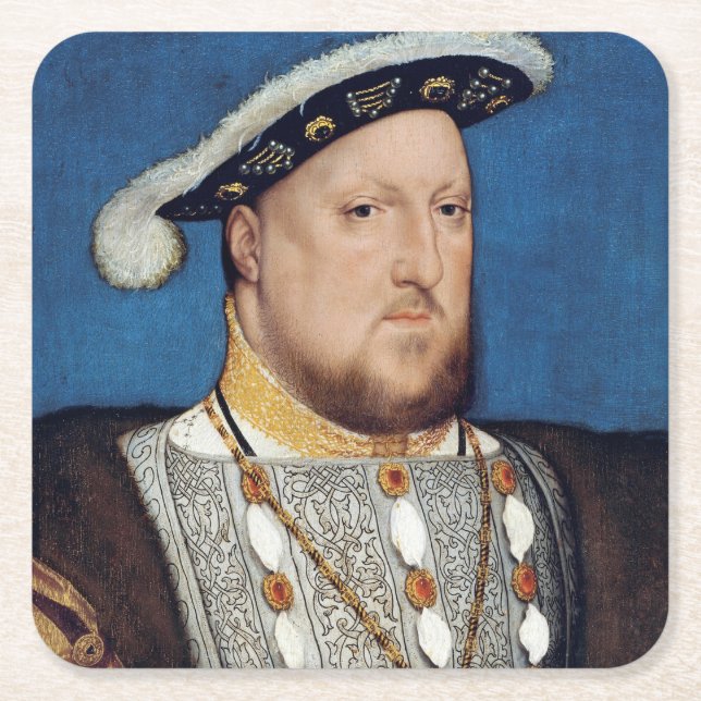 Portrait von Henry VIII von England, Holbein Rechteckiger Pappuntersetzer (Vorderseite)