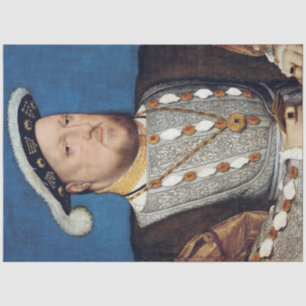Portrait von Henry VIII von England, Holbein Seidenpapier
