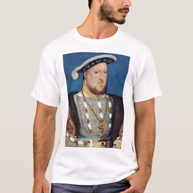 Portrait von Henry VIII von England, Holbein T-Shirt (Vorderseite)