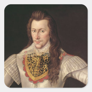 Portrait von Henry Wriothesley 3rd Earl Quadratischer Aufkleber