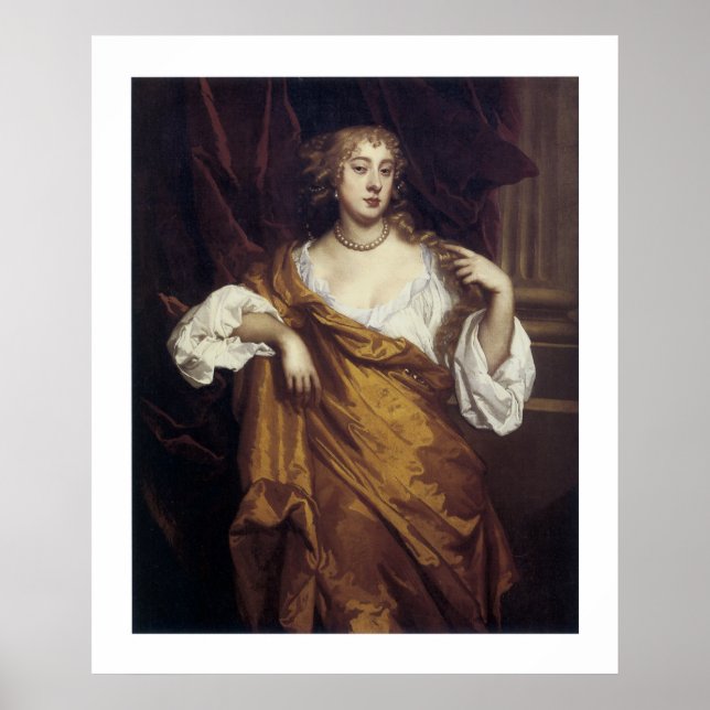 Portrait von Hon. Mary Wharton Poster (Vorne)